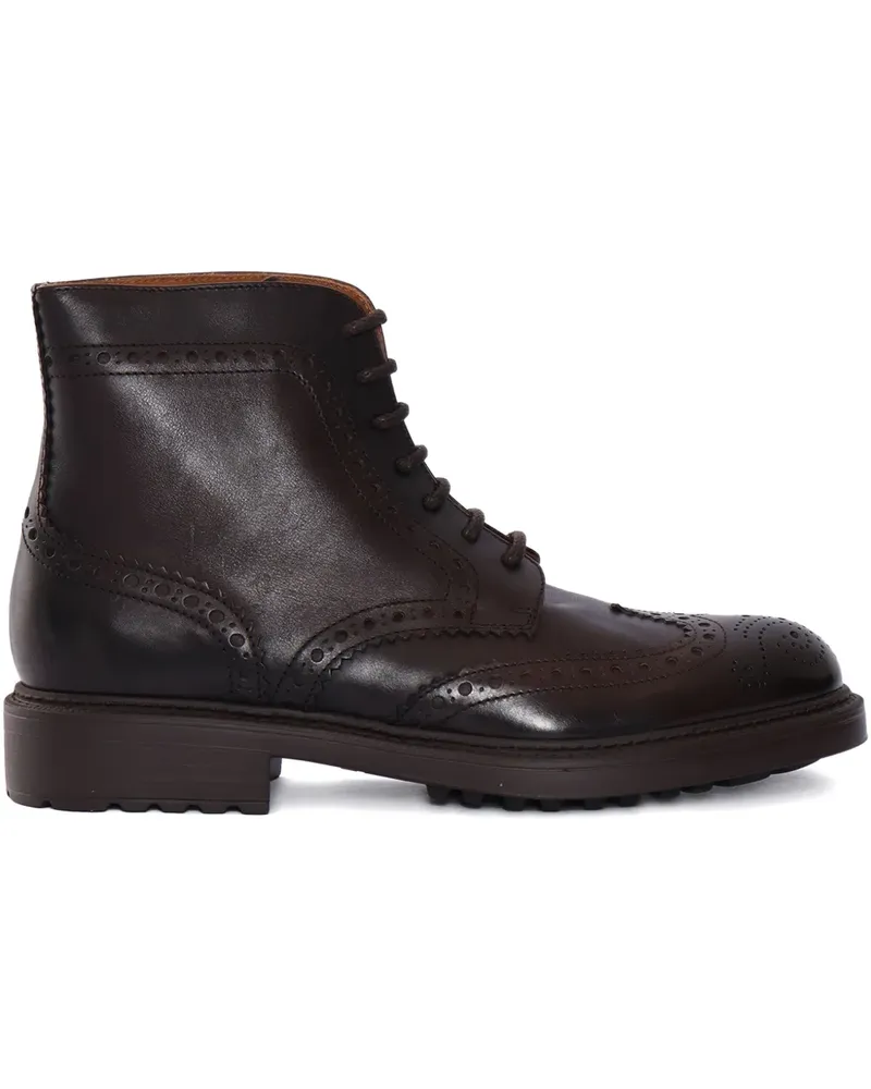 Doucal´s Stiefel mit perforiertem Detail - Braun Braun
