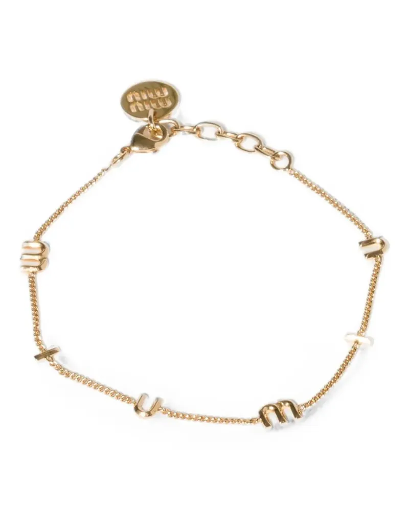Miu Miu Armreif aus Metall - Gold Gold