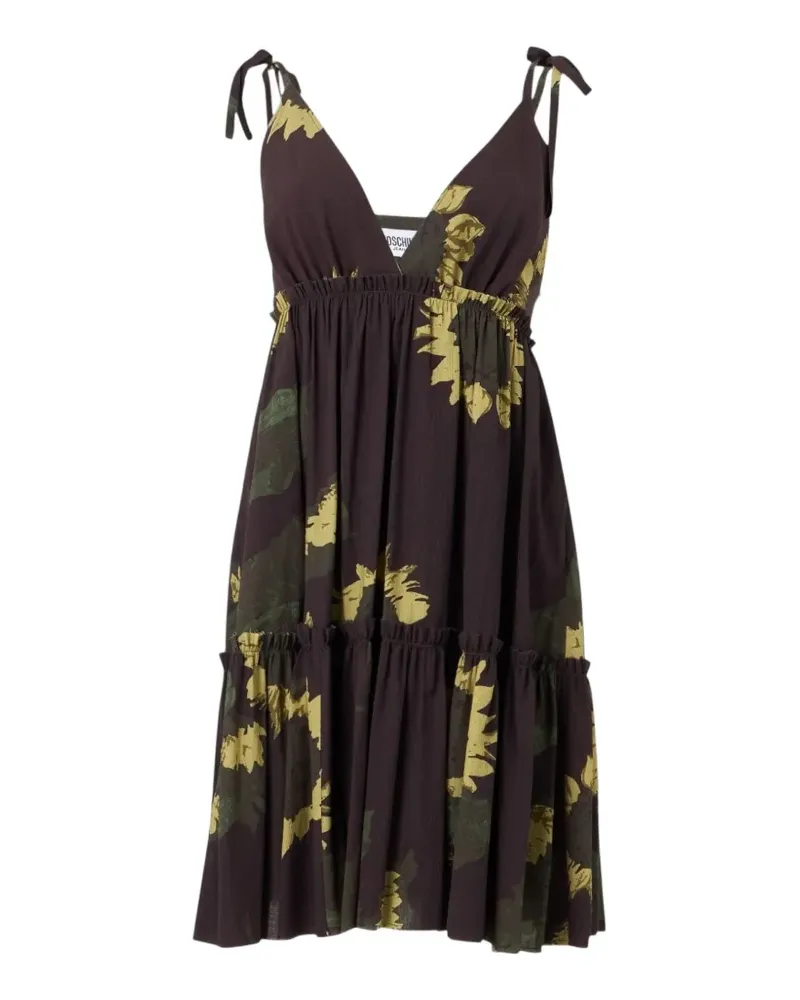 Moschino Kleid mit Blumenprint - Braun Braun