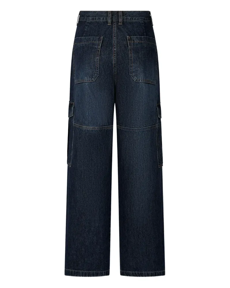 STUDIO TOMBOY Jeans mit Cargotaschen - Blau Blau
