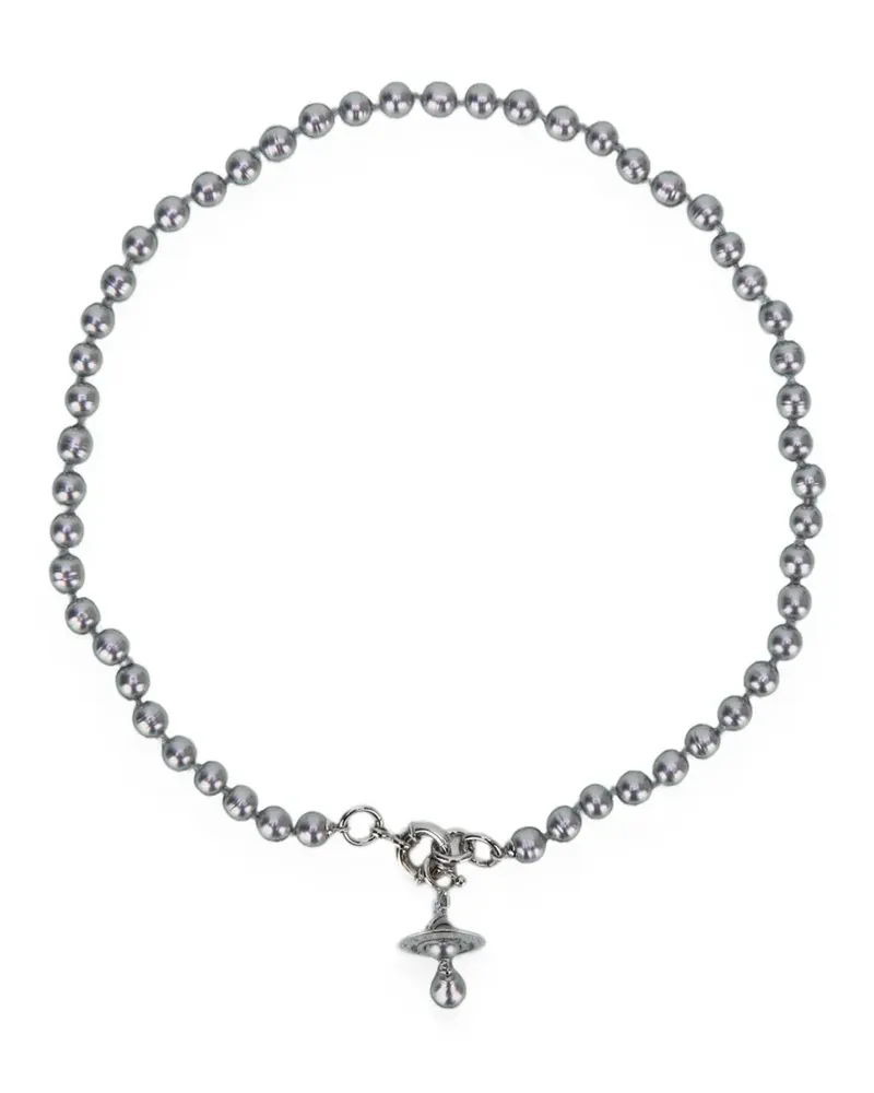 Vivienne Westwood Aleksa Orb Halskette mit Kunstperlen - Silber Silber