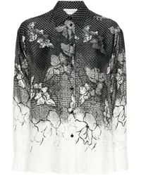 Ermanno Scervino Hemd mit Blumen-Print Schwarz