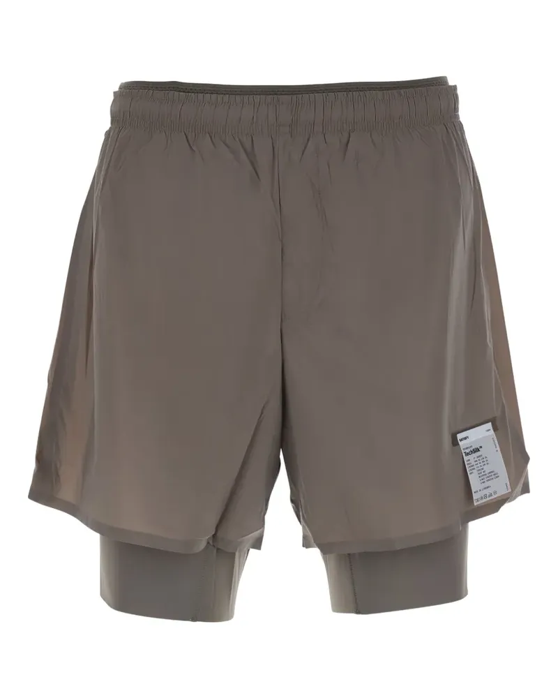 Satisfy TechSilk Shorts im Layering-Look - Grau Grau