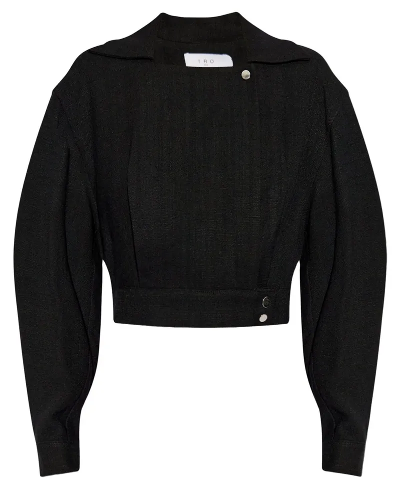 IRO Ciwa Cropped-Jacke - Schwarz Schwarz