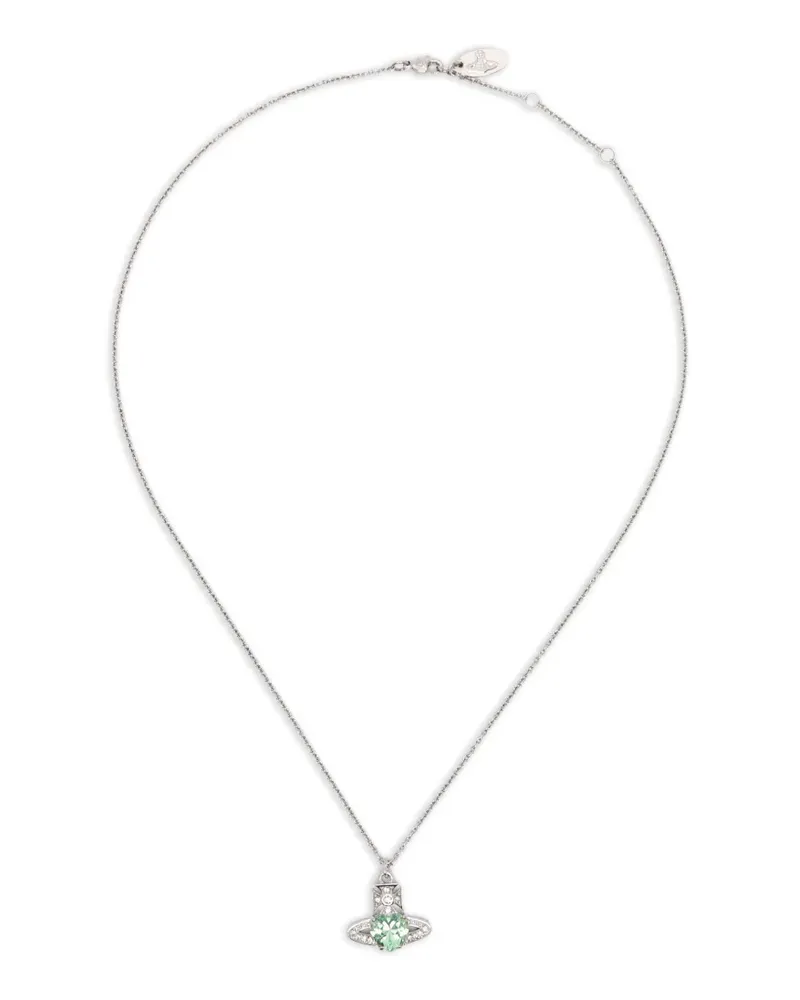 Vivienne Westwood Ariella light green pendant necklace - Silber Silber