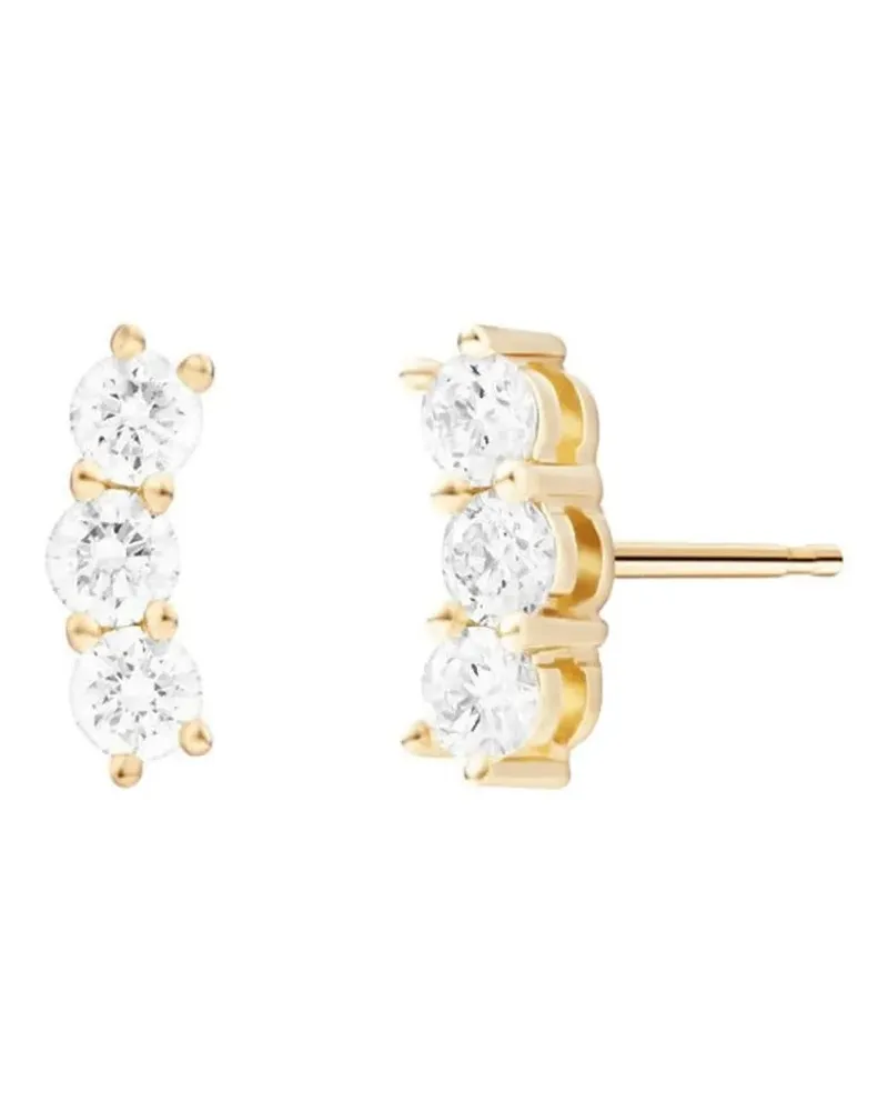Melissa Kaye 18kt Gelbgoldohrstecker mit Diamanten Gold