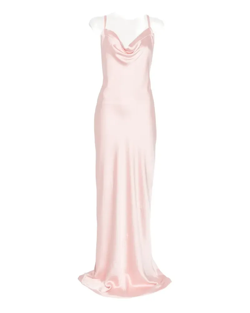 Norma Kamali cowl-neck maxi dress - Rosa Rosa