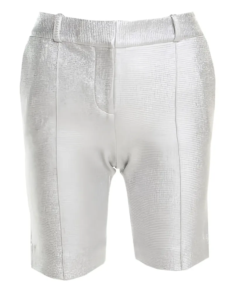 Diane von Furstenberg Metallic-Shorts - Grau Grau