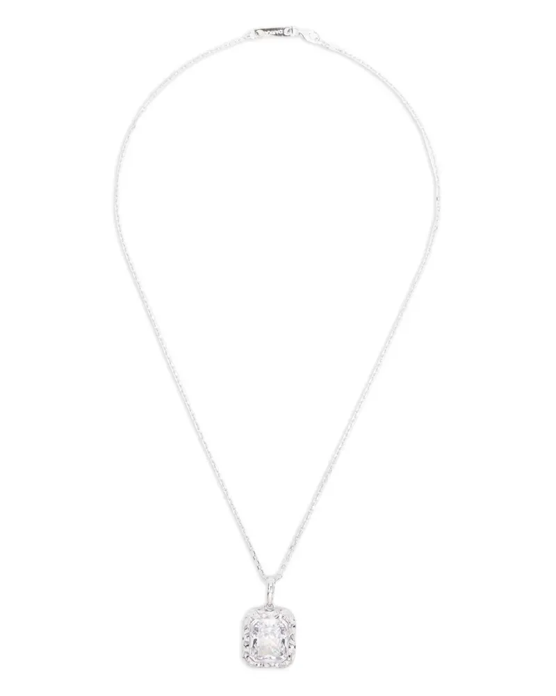 DARKAI Radiant square pendant necklace - Weiß Weiß