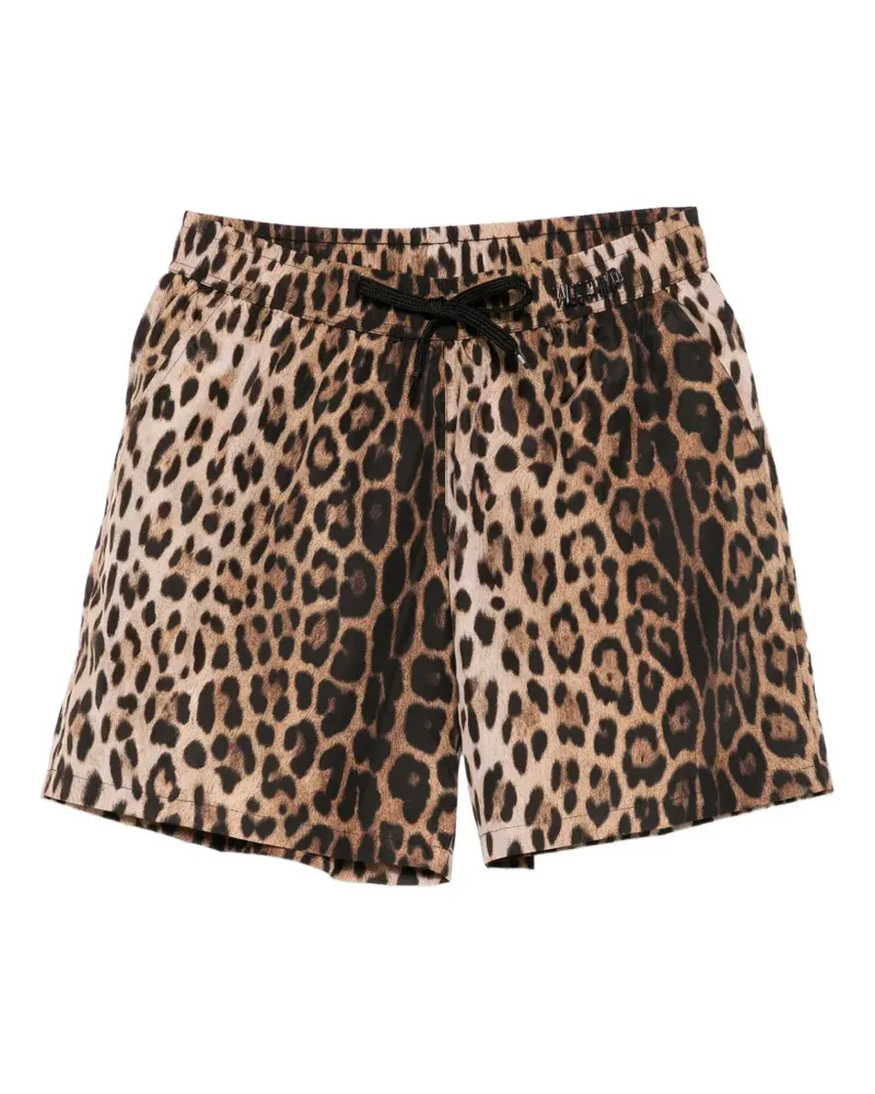 Moschino leopard-print swim shorts - Braun Braun