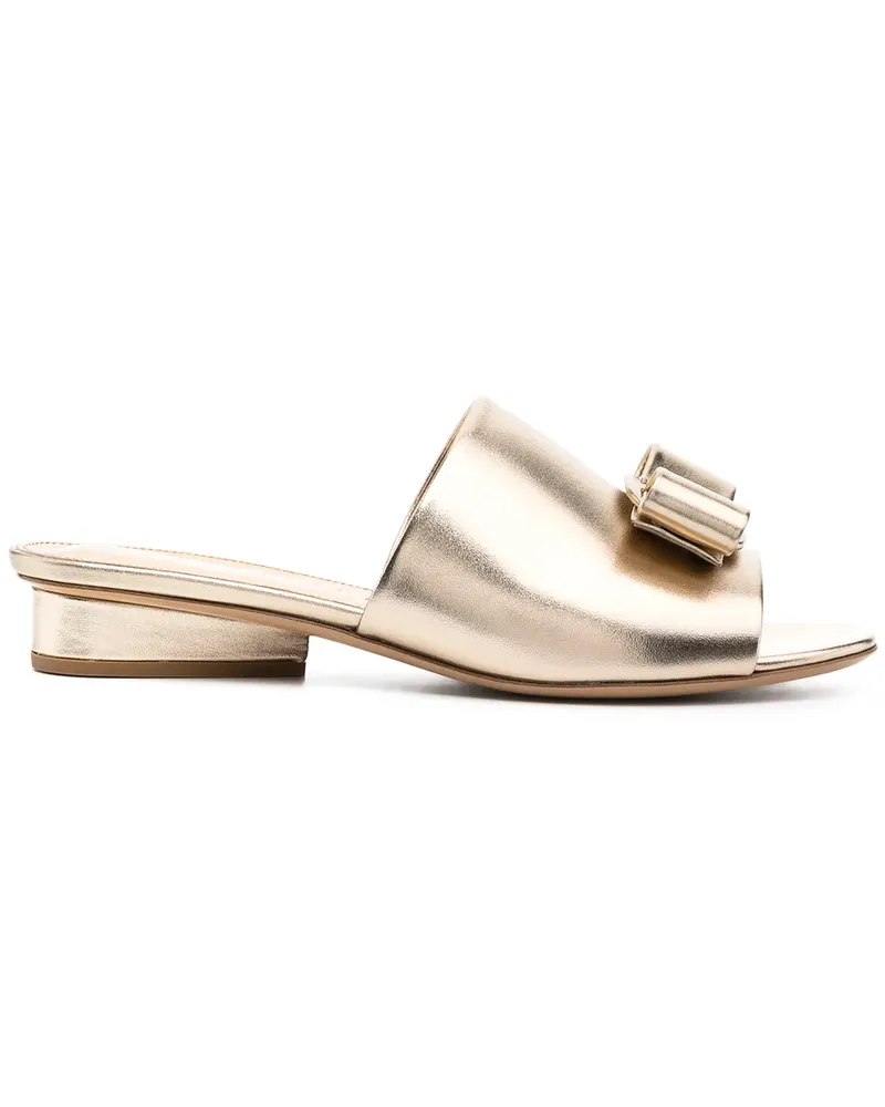 Ferragamo Viva Bow Sandalen - Gold Gold