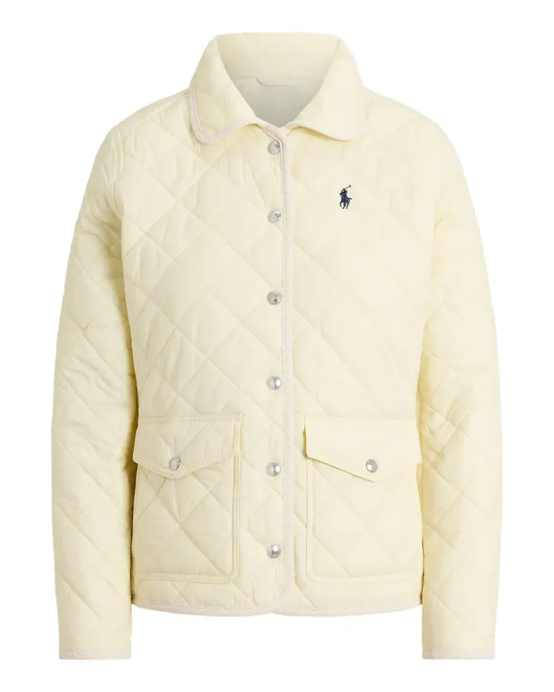 Ralph Lauren quilted logo-embroidered jacket - Nude Nude