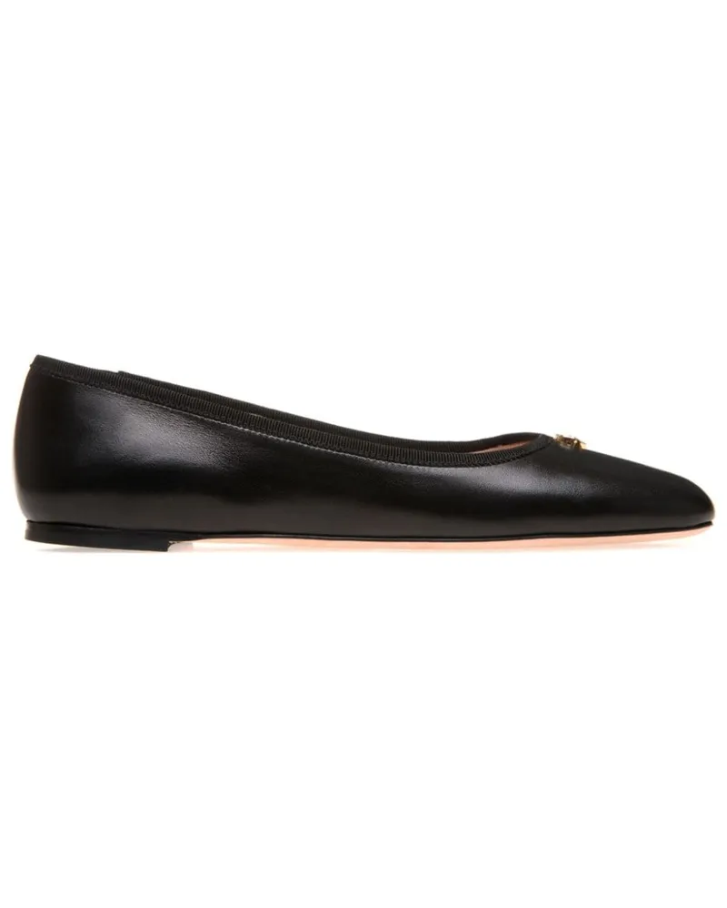 Bally Ballerinas mit Nieten - Schwarz Schwarz