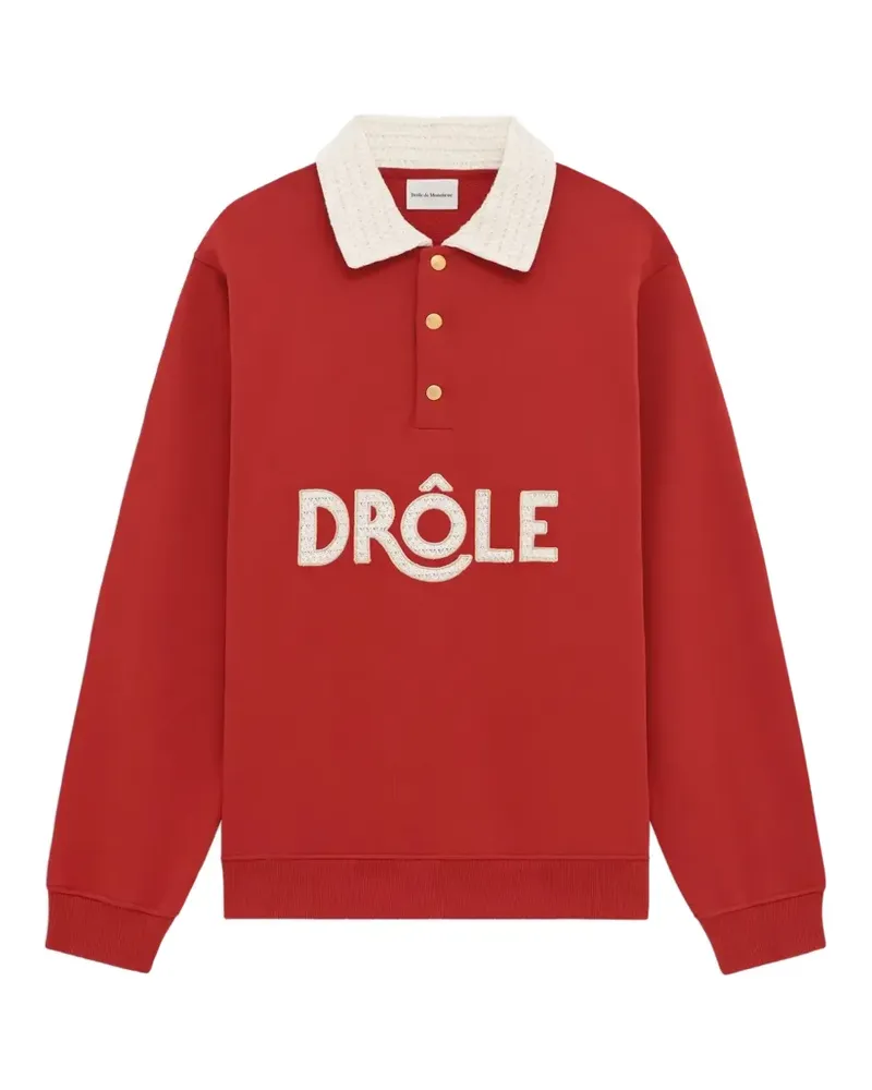 Drôle de Monsieur button collar polo - Rot Rot
