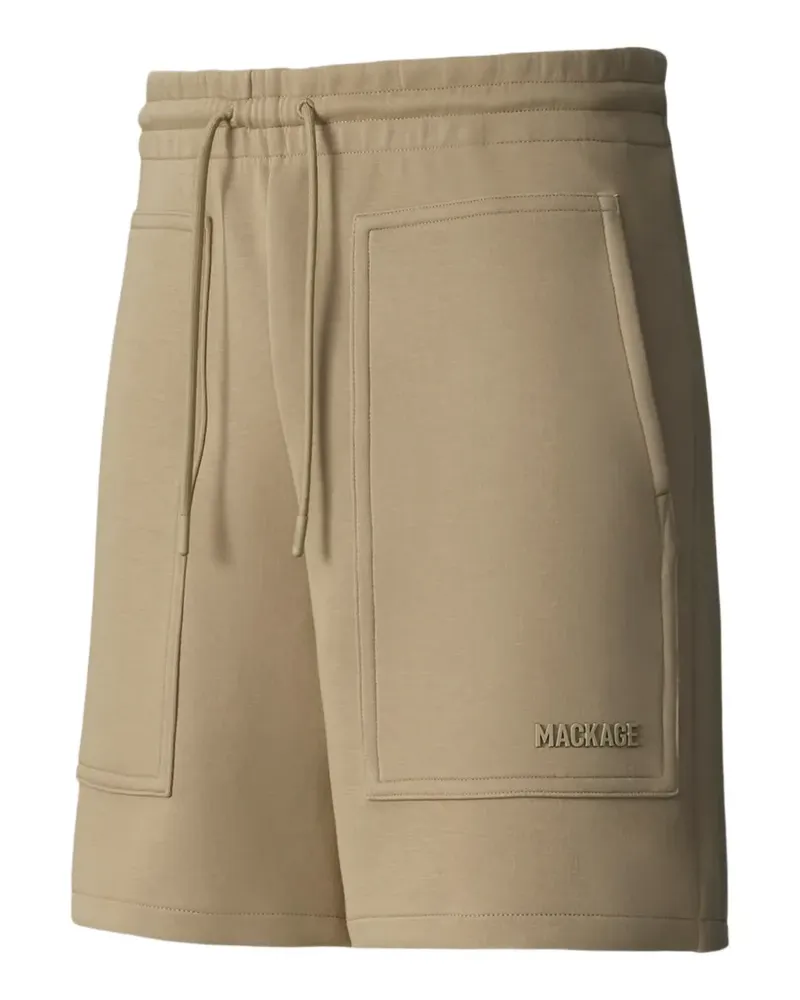 Mackage Elwood-R patch-pocket track shorts - Nude Nude