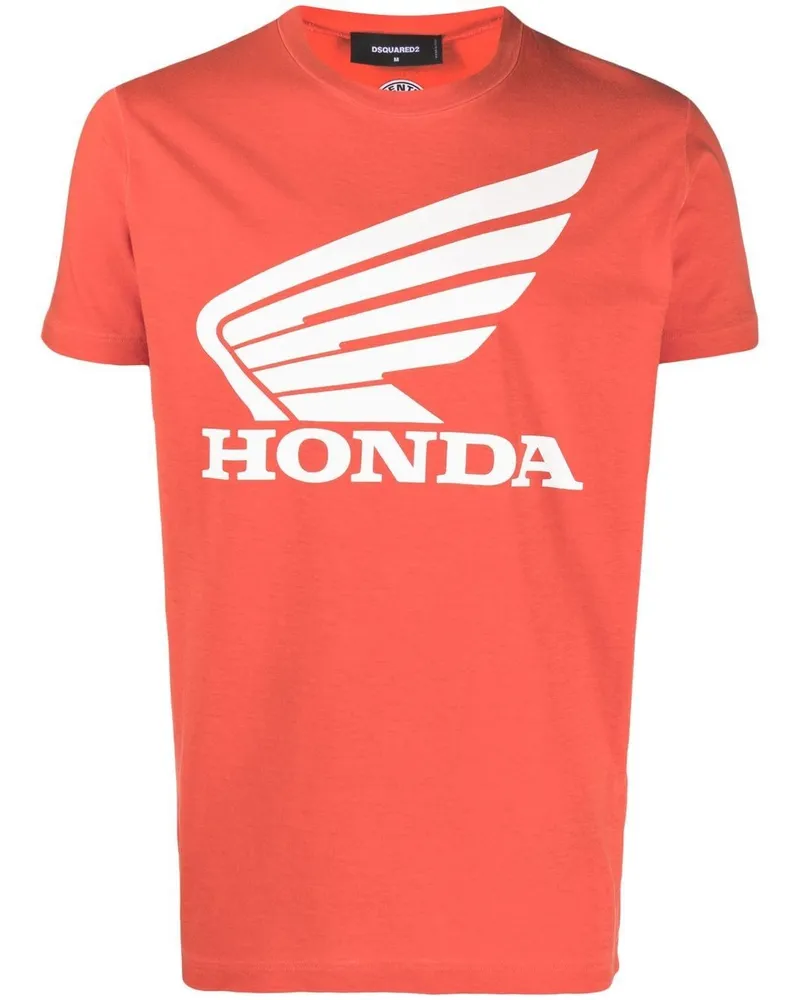 Dsquared2 T-Shirt mit Logo-Print - Rot Rot