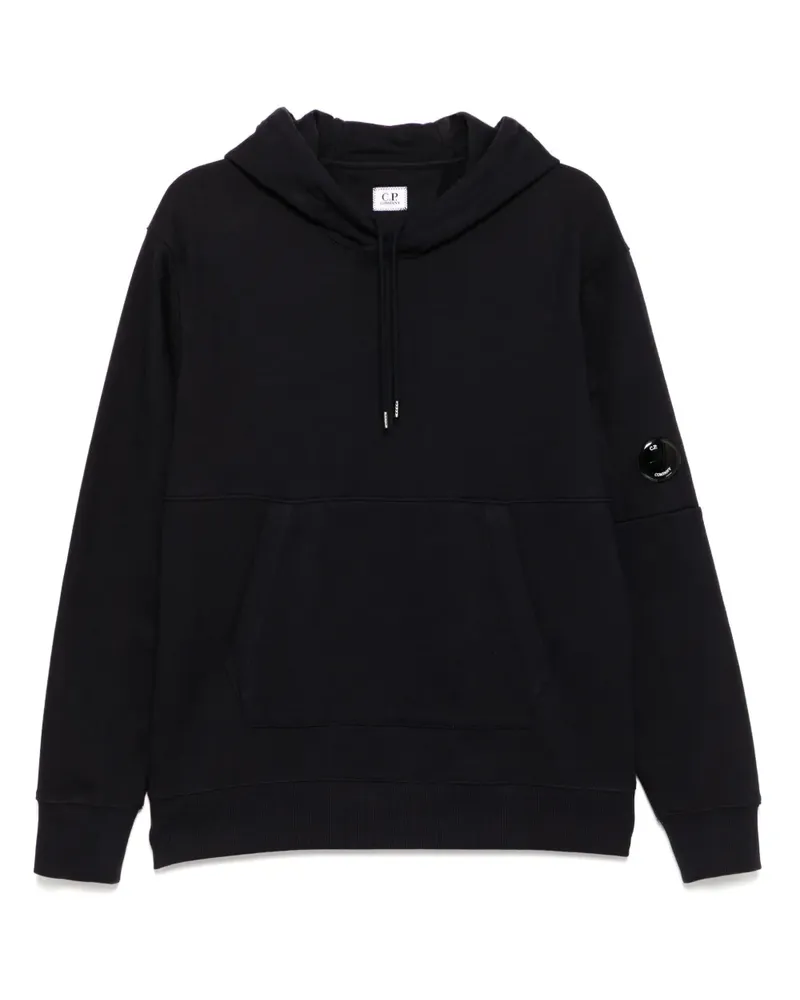 C.P. Company Hoodie mit Linsen-Detail - Schwarz Schwarz