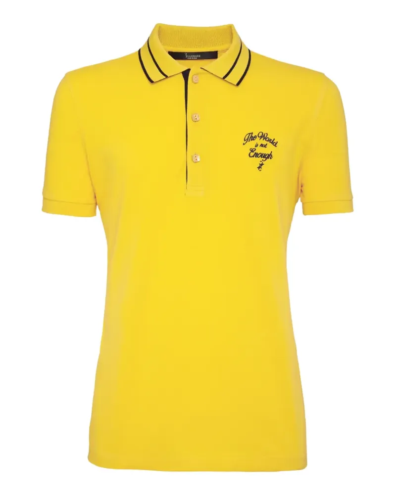 Billionaire Jamaal Poloshirt mit Logo-Stickerei - Gelb Gelb