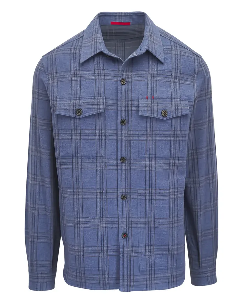 Isaia Jacke mit Tasche - Blau Blau