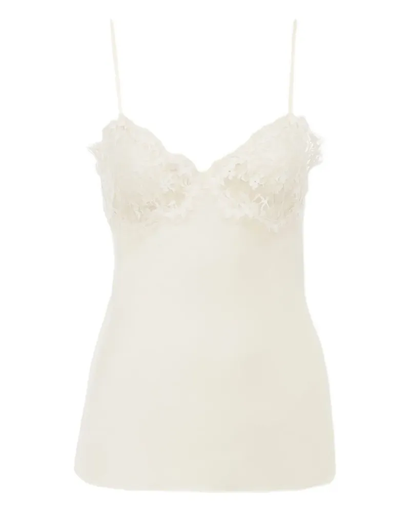 Chloé lace-detail top - Weiß Weiß