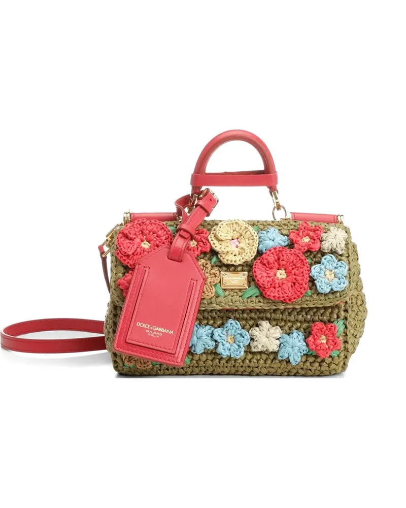 Dolce & Gabbana My Sicily raffia crochet tote bag - Grün Grün