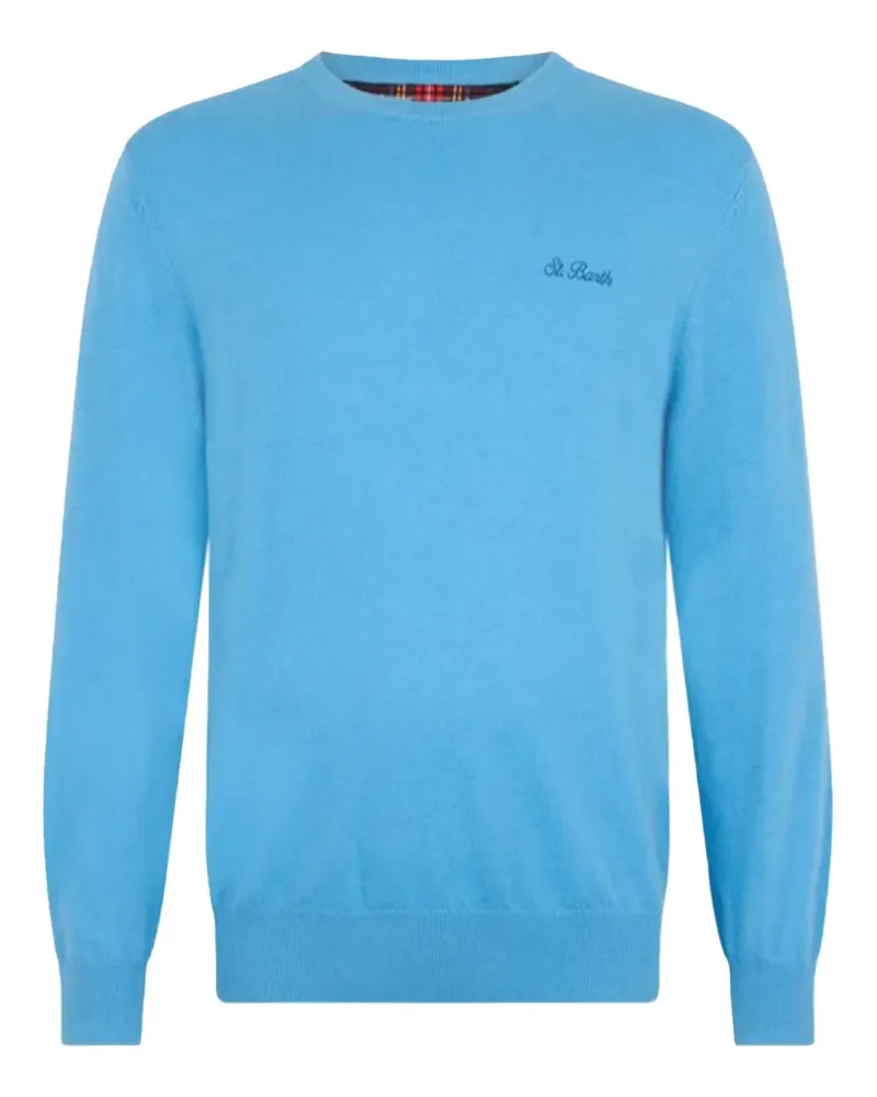MC2 Saint Barth Pullover mit Logo-Stickerei - Blau Blau