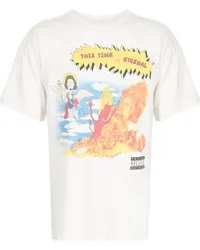 SAINT MXXXXXX T-Shirt mit Cartoon-Print Weiß