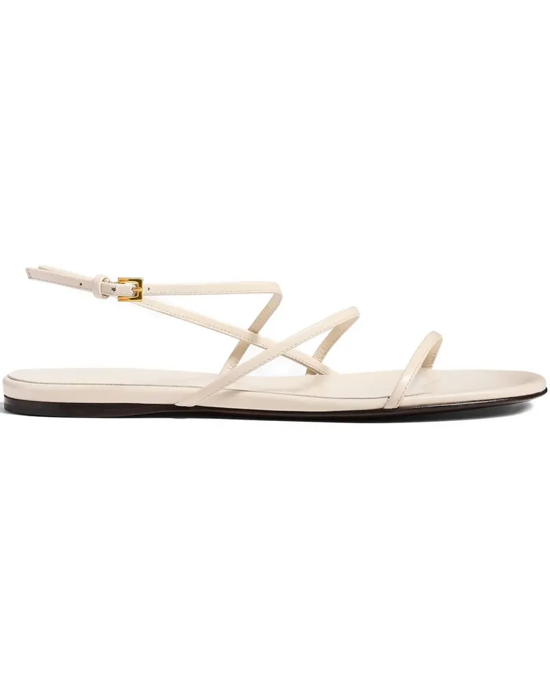 KHAITE Flache Loop Sandalen - Nude Nude