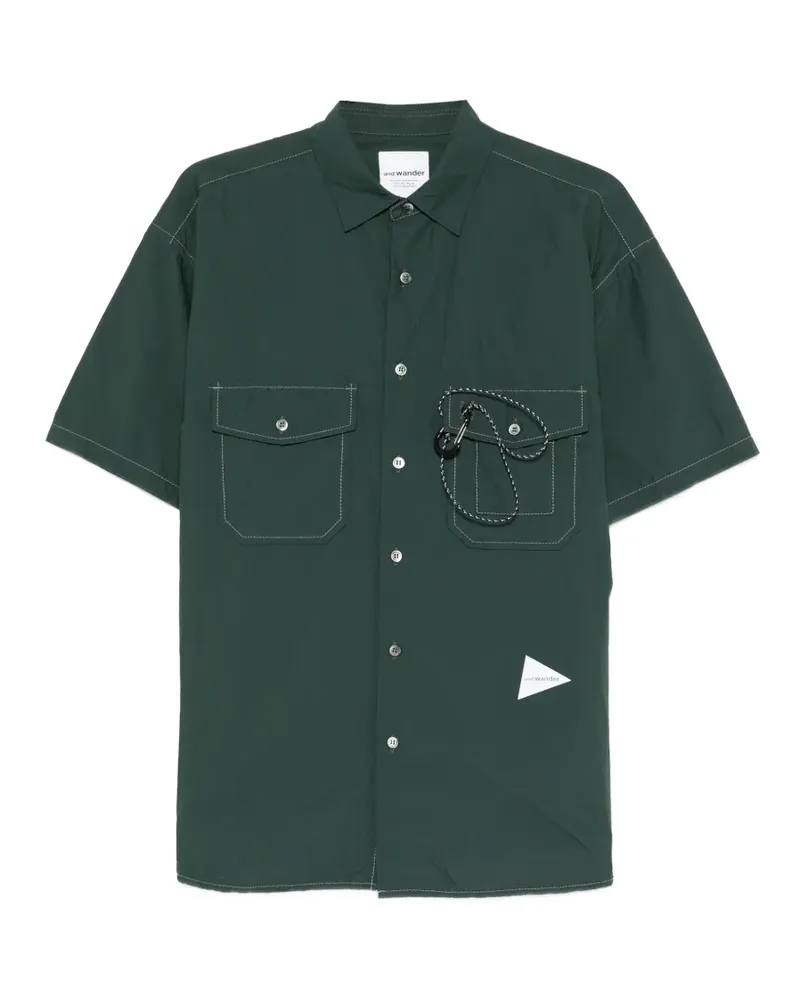 and wander Hemd mit mehreren Taschen - Grün Grün
