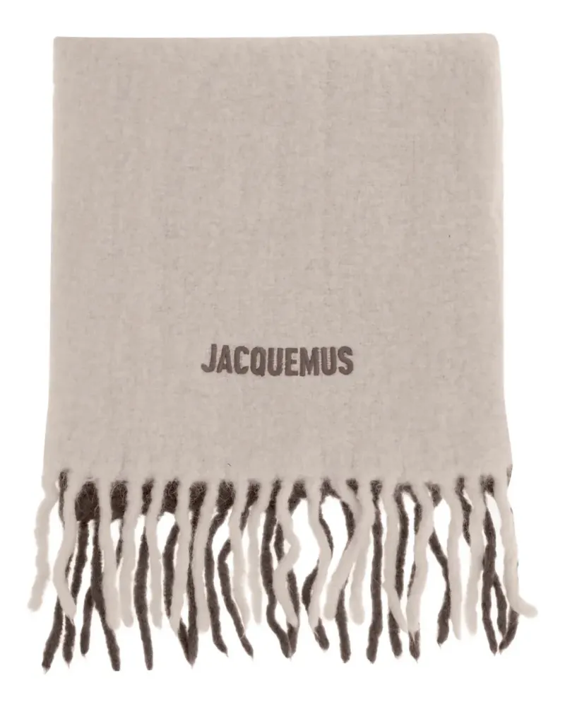 Jacquemus L'écharpe Moisson Schal mit Fransen - Nude Nude