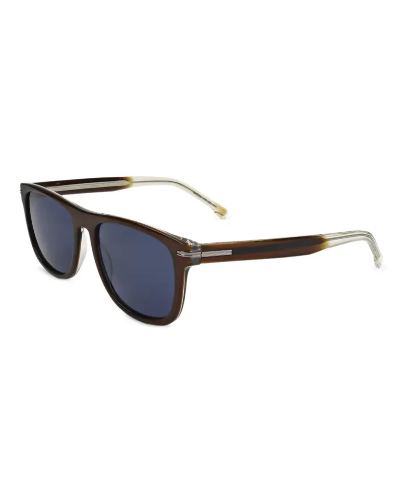 HUGO BOSS Sonnenbrille mit eckigem Gestell - Braun Braun