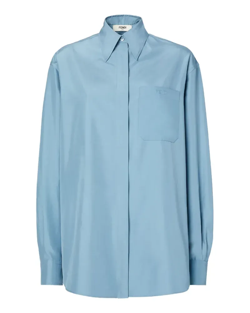 Fendi Hemd mit Brusttasche - Blau Blau