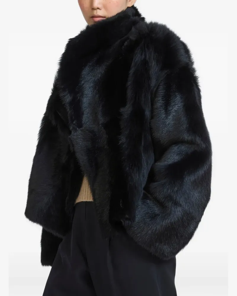 Yves Salomon Wendbare Toscana Jacke aus Shearling - Schwarz Schwarz