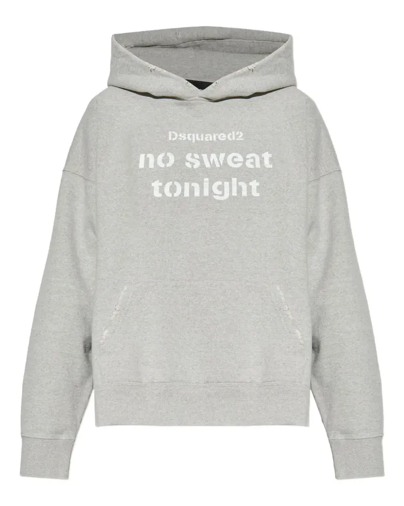 Dsquared2 distressed hoodie - Grau Grau