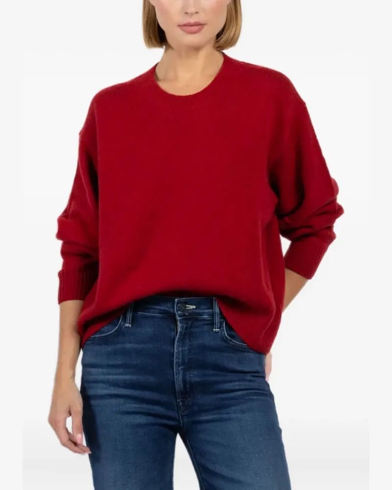 Autumn Cashmere Pullover mit tiefen Schultern - Rot Rot