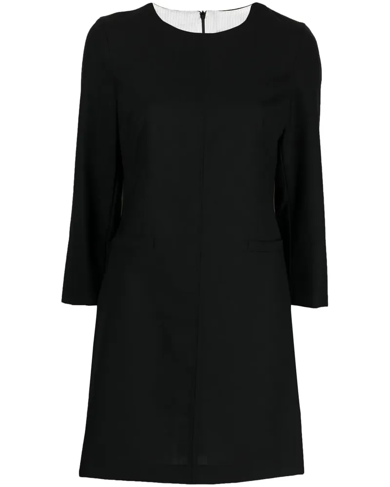 Semicouture Shiftkleid mit Rundhalsausschnitt - Schwarz Schwarz