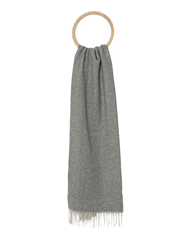 Hackett fringed-edges scarf - Grau Grau