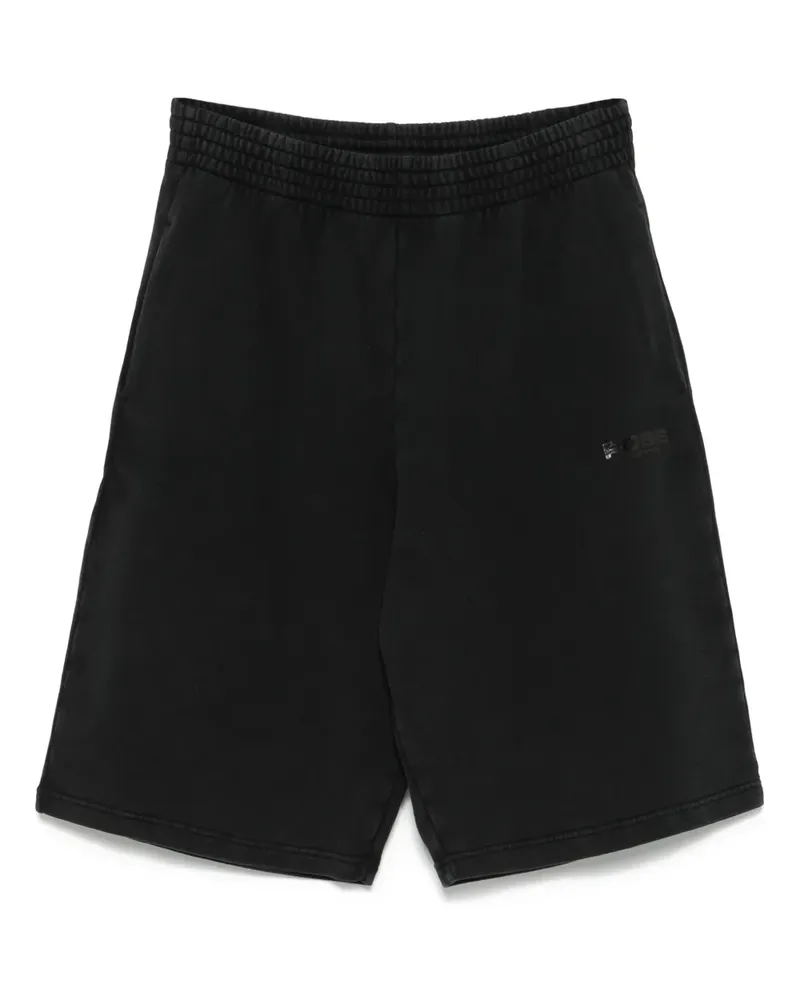Martine Rose Shorts mit Logo-Print - Schwarz Schwarz