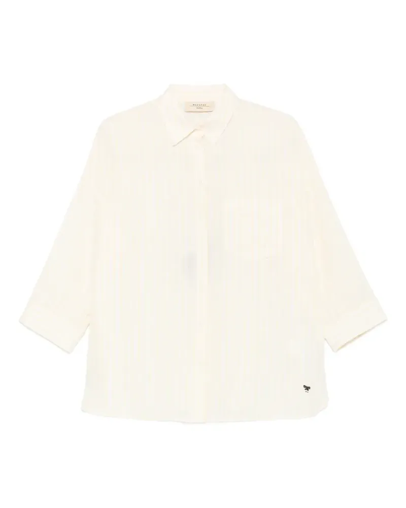 Max Mara Panetto vertical-stripe chest-pocket shirt - Gelb Gelb