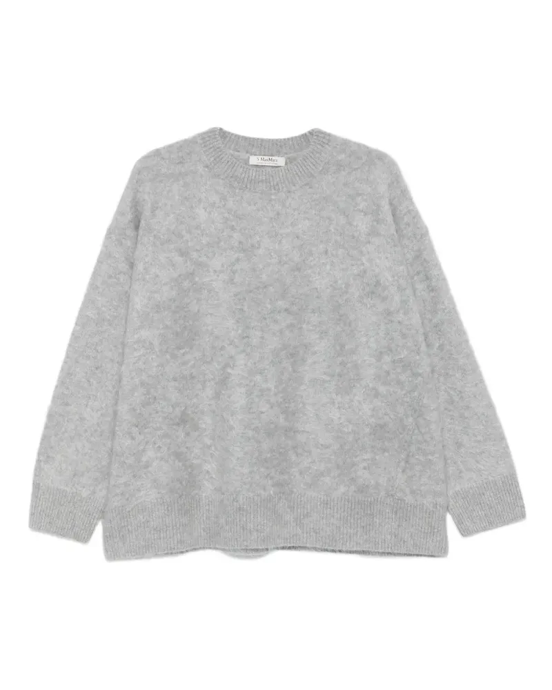 Max Mara Kaschmirpullover mit Rundhalsausschnitt - Grau Grau