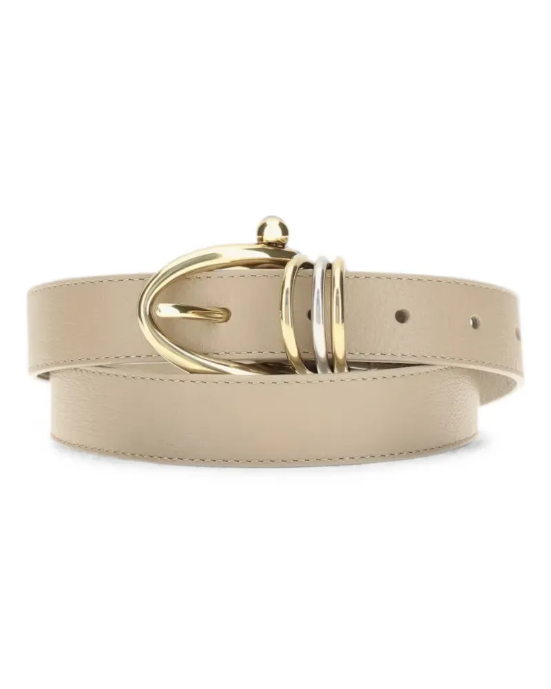 Chloé buckle-fastening leather belt - Nude Nude