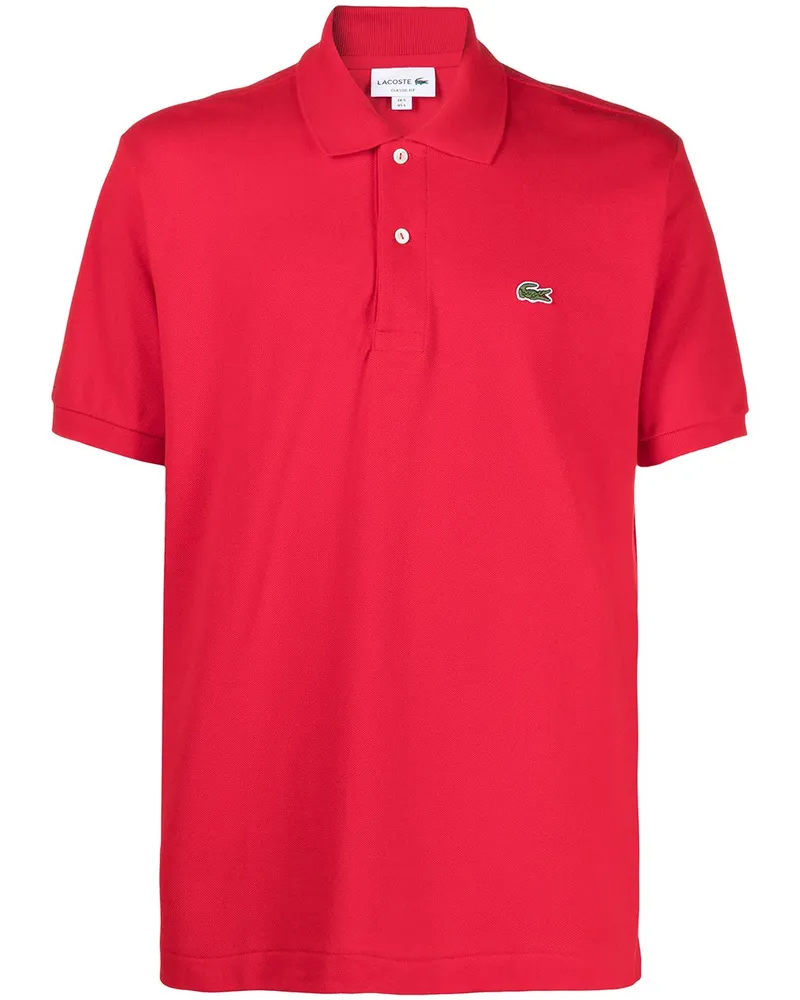 Lacoste Poloshirt mit Logo-Stickerei - Rot Rot
