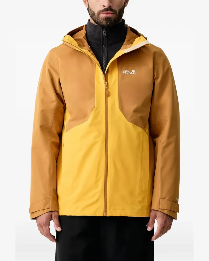 Jack Wolfskin STONETRAIL 3IN1 JKT hooded jacket - Gelb Gelb