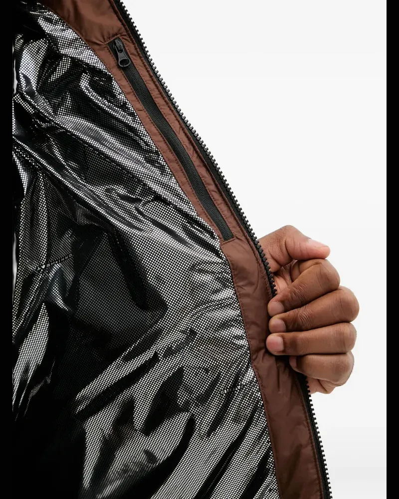 Columbia Sportswear Company Wattierte Jacke mit Logo-Stickerei - Braun Braun