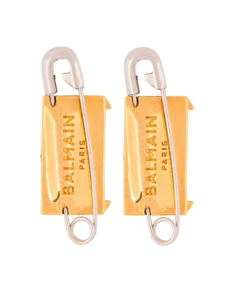 Balmain Sicherheitsnadel-Ohrringe - Gold Gold
