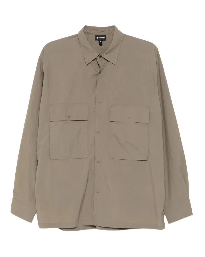 Goldwin classic-collar long-sleeve shirt - Nude Nude