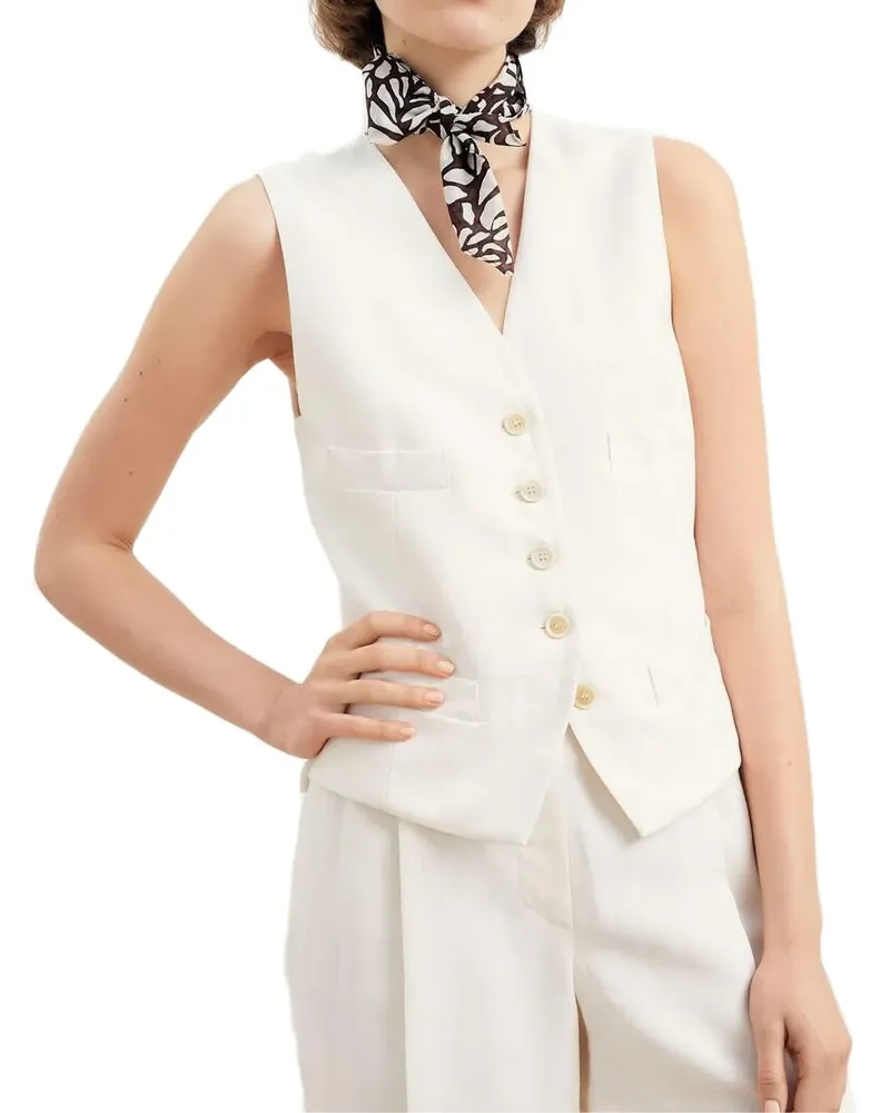 Brunello Cucinelli tailored buttoned waistcoat - Nude Nude