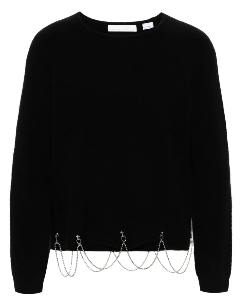 Random Identities Pullover mit Kettendetail - Schwarz Schwarz
