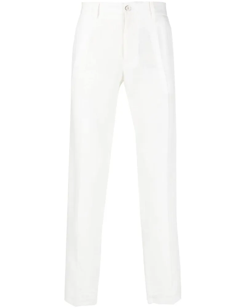Dolce & Gabbana Halbhohe Hose - Weiß Weiß