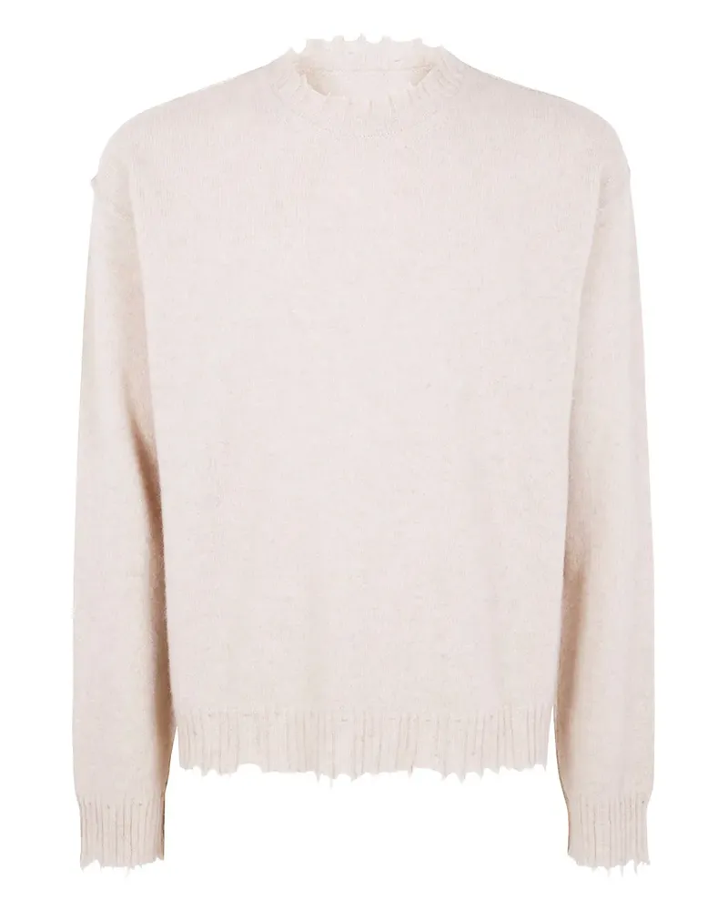 Uma Wang Kaschmirpullover mit ausgefransten Kanten - Nude Nude